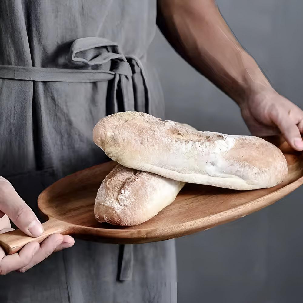 Lisslune | Leaf-Shaped Wooden Serving Plate