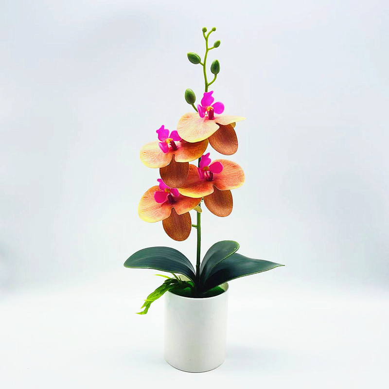 Lisslune | Artificial Orchid Flower – Decorative Artificial Plant for Living Room and Table Decoration