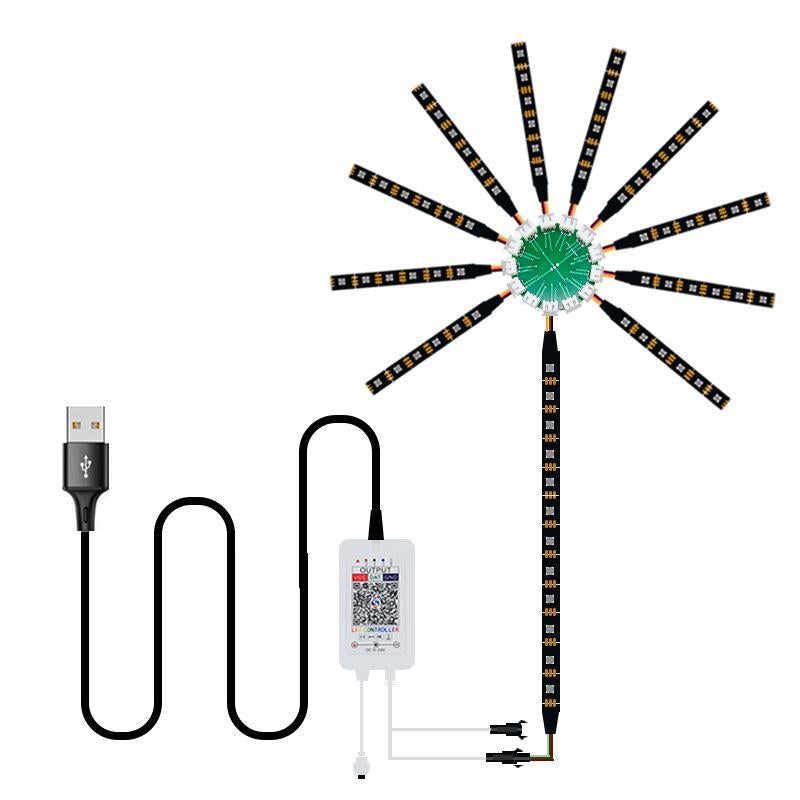 Lisslune | GlowArt Smart LED Wall Light with Remote Control and DIY Light Settings