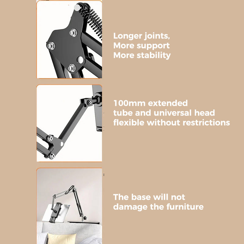 Lisslune | Retractable hidden bedside phone tablet holder
