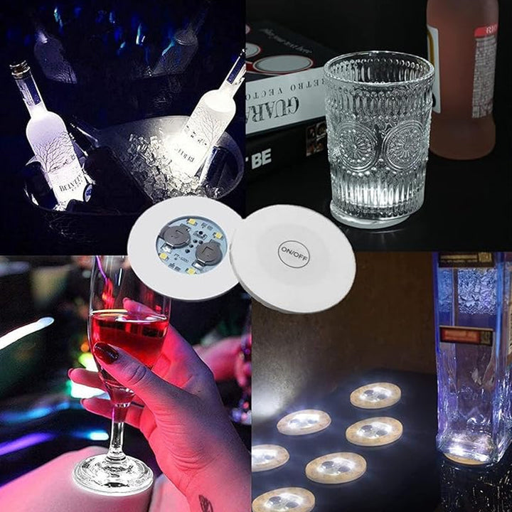 Lisslune | LED glowing bottle stickers and coasters
