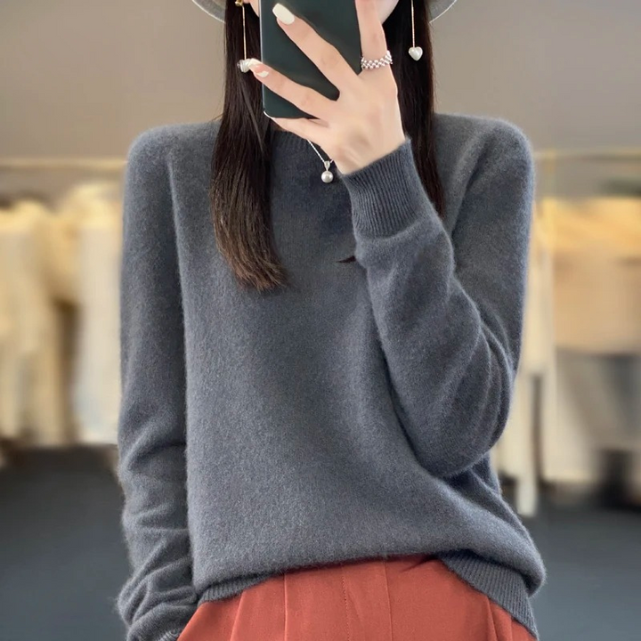 Lisslune | Cashmere Pullover Women Stylish Round Neck, Soft & Comfortable