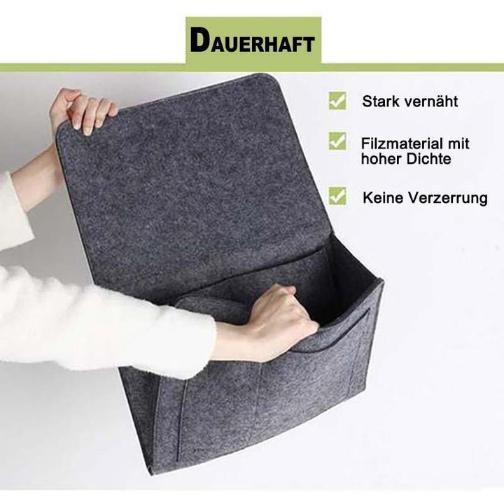 Lisslune | Felt bed hanger storage bag for bed/sofa/table