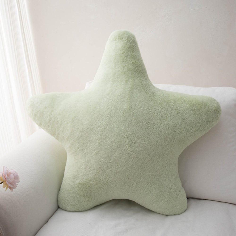 Lisslune | Cuddly Pastel Fluffy Star Cushion