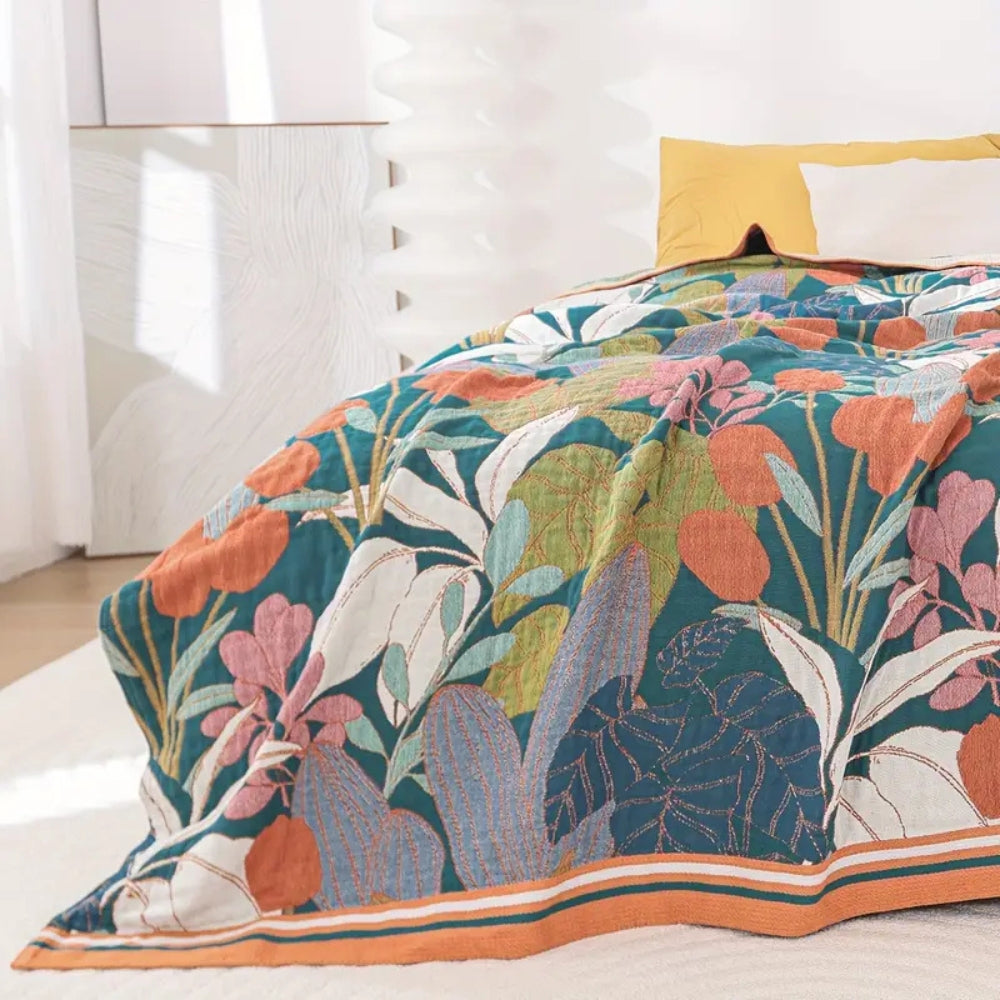 Lisslune | Garden-Inspired Cotton Gauze Blanket