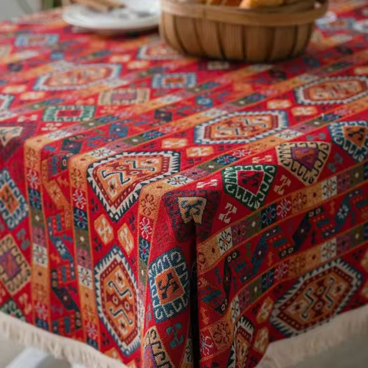 Lisslune | Oasis Dunes Boho Tablecloth