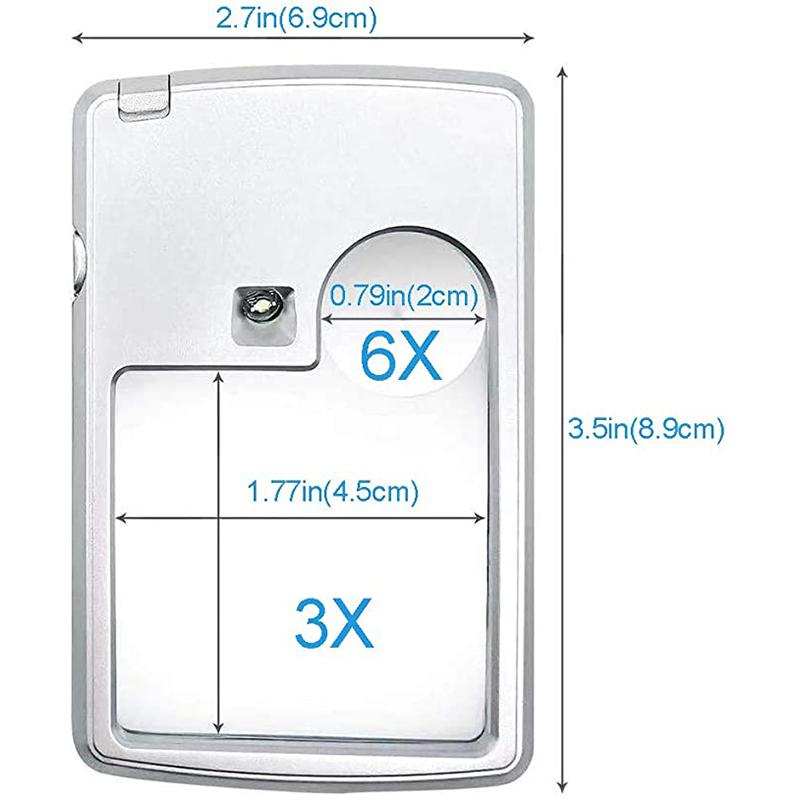 Lisslune | LED Card Magnifier for Reading