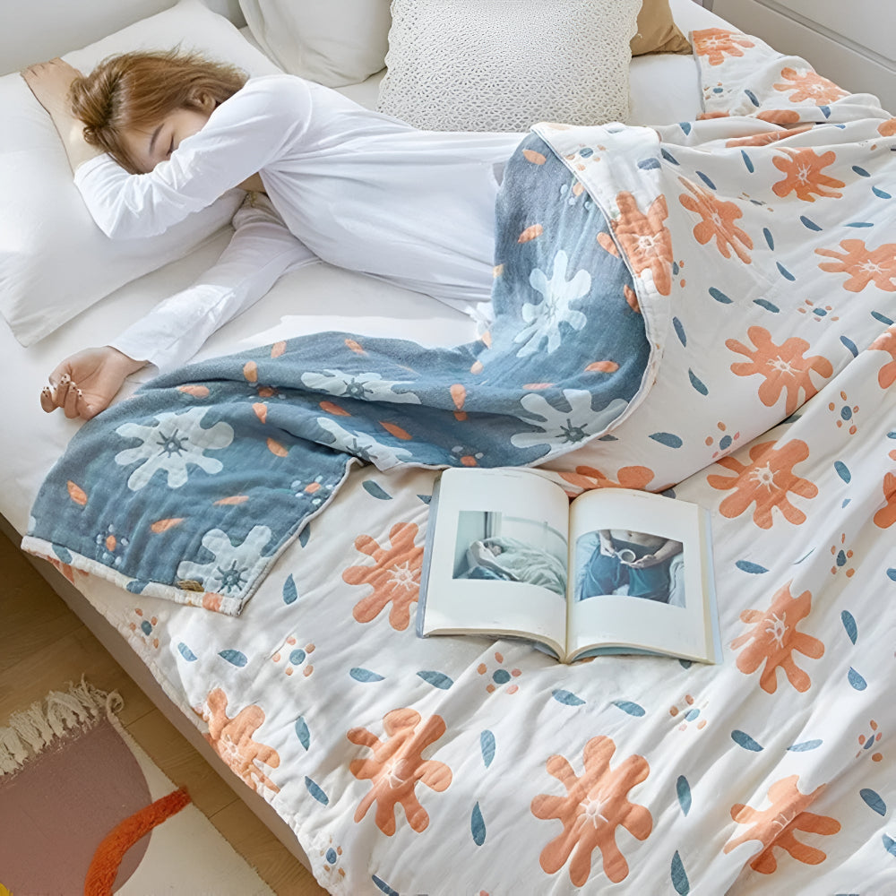 Lisslune | Abstract Sunny Reversible Blanket