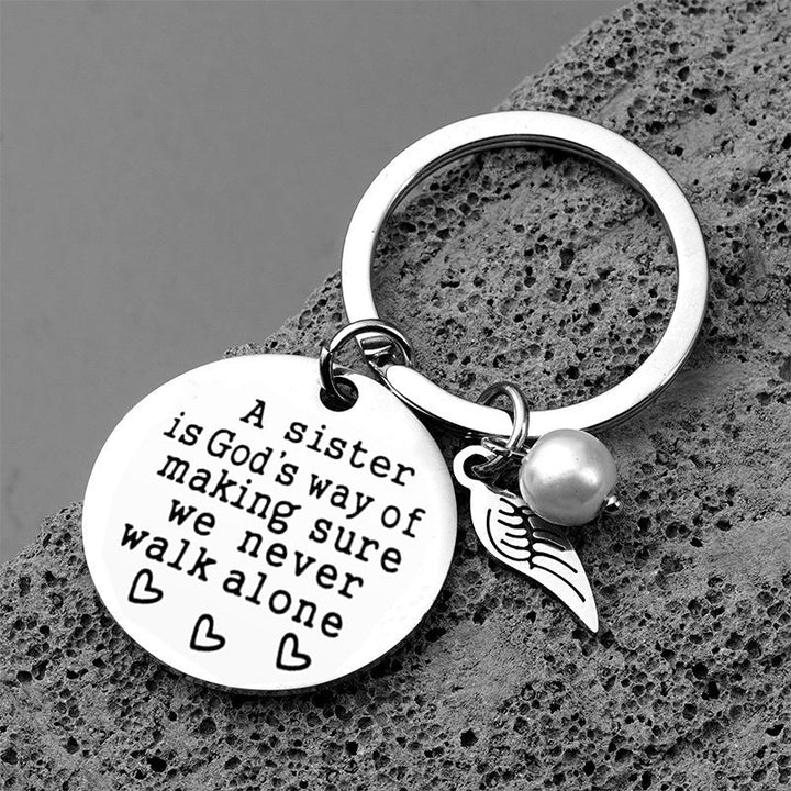 Lisslune | A sister is God's way of ensuring that we never walk alone keychain