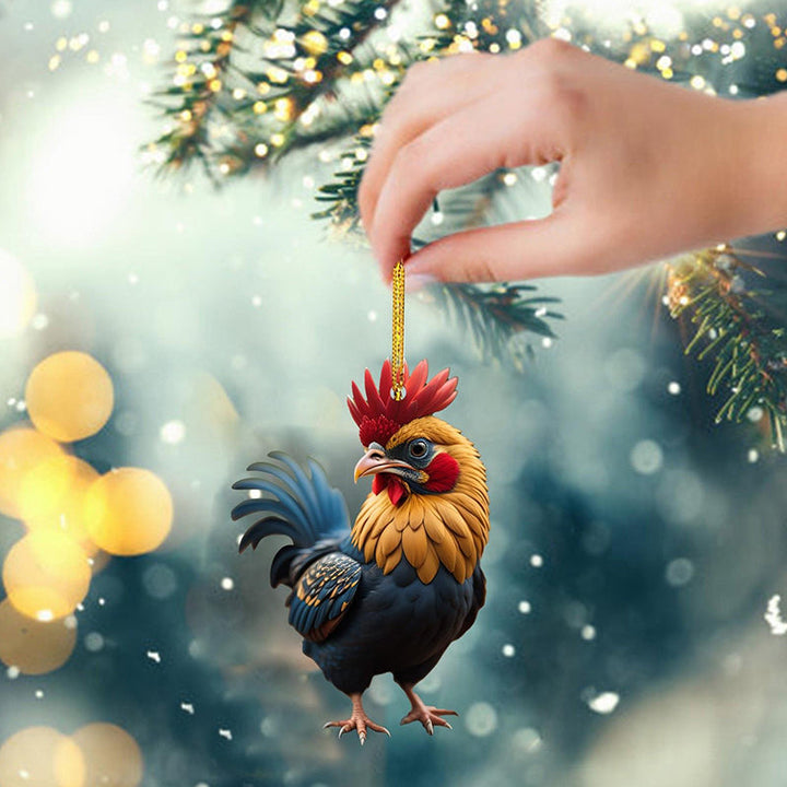Lisslune | Cartoon Rooster Decorative Ornaments