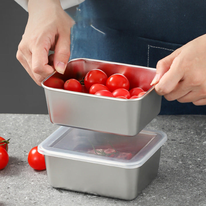 Lisslune | Stainless steel square plate (with lid)