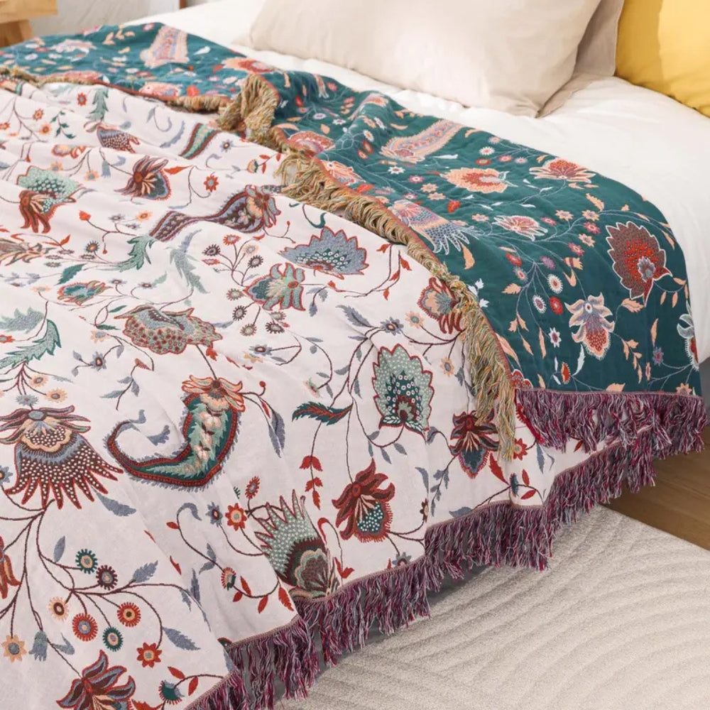 Lisslune | Liora Vintage Reversible Soft Blanket