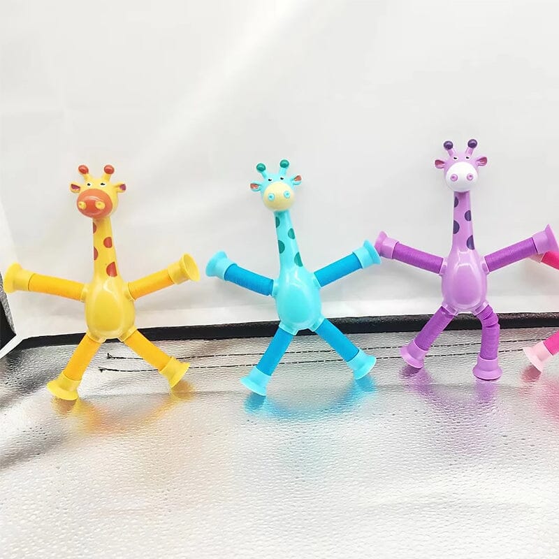 Lisslune | Telescopic Suction Cup Giraffe Toy