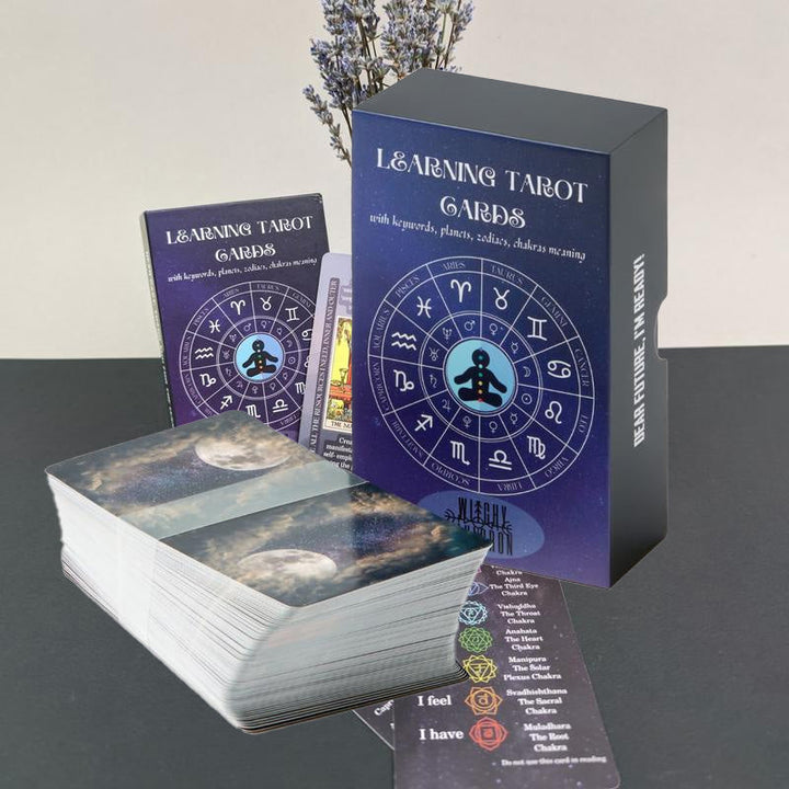 Lisslune | Learning cards Tarot deck with meanings on it