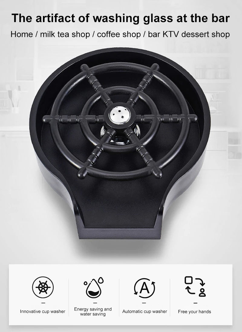 Lisslune | Automatic Glass Washer Rinser Tool