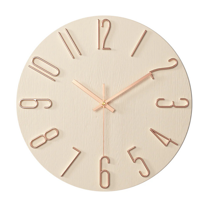 Lisslune | Noble Wall Clock – Modern & Silent Clock for Living Room