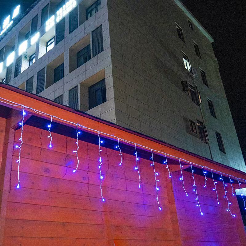 Lisslune | Quntis 50m (164FT) Outdoor Waterproof LED Christmas Curtain Lights – 36V Low Voltage Festival Icicle Lights for Event and Holiday Decoration