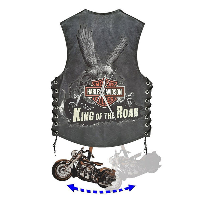 Lisslune | Creative Vest Motorcycle Wall Clock Decoration