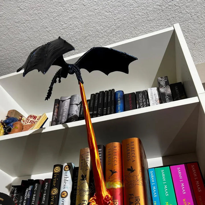 Lisslune | Book corner with dragon flame