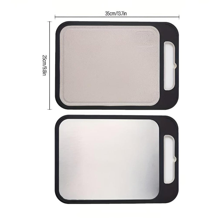 Lisslune | Reversible Stainless Steel Cutting Board