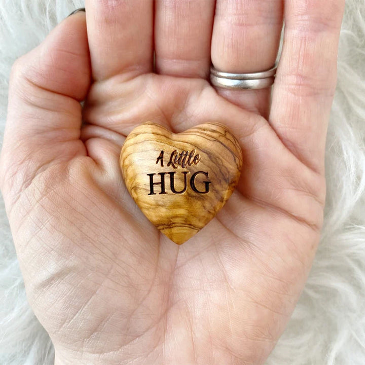 Lisslune | Small Pocket Hug Wooden Heart Token
