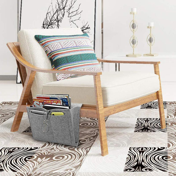 Lisslune | Felt bed hanger storage bag for bed/sofa/table