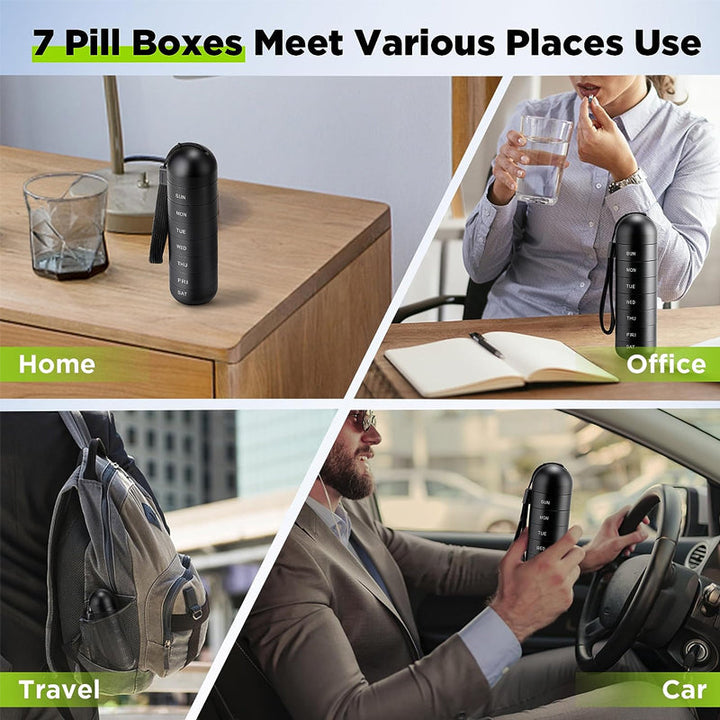 Lisslune | 7 Days Portable Pill Organizer for Travel