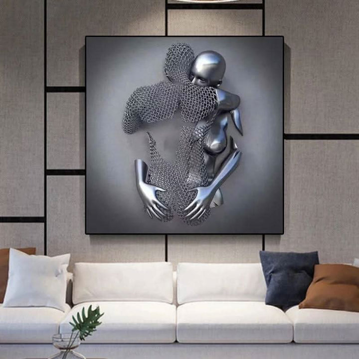 Lisslune | Wall Art Painting with Love Heart and 3D Effect