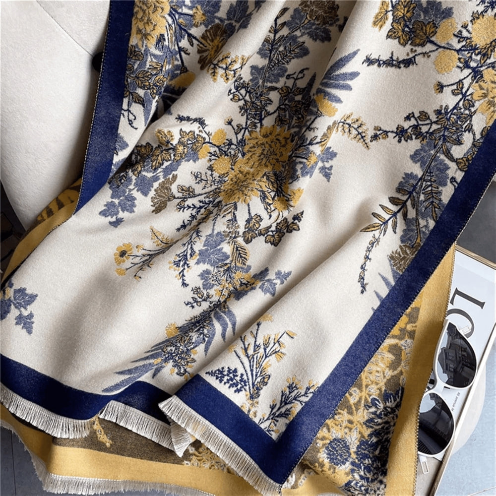 Lisslune | Nuvé Floral Soft Double Sided Scarf