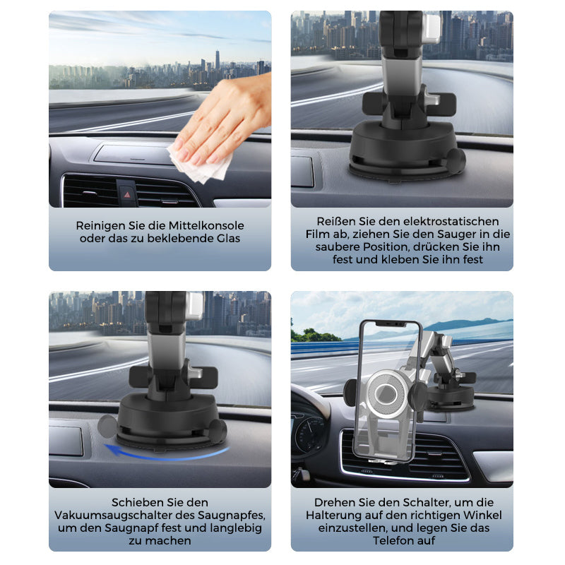 Lisslune | Middle console suction cup phone holder