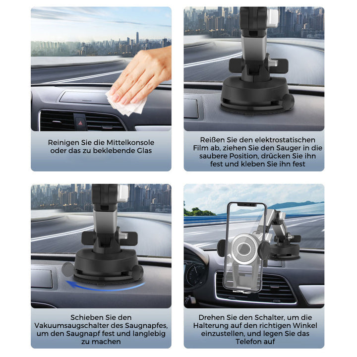 Lisslune | Middle console suction cup phone holder