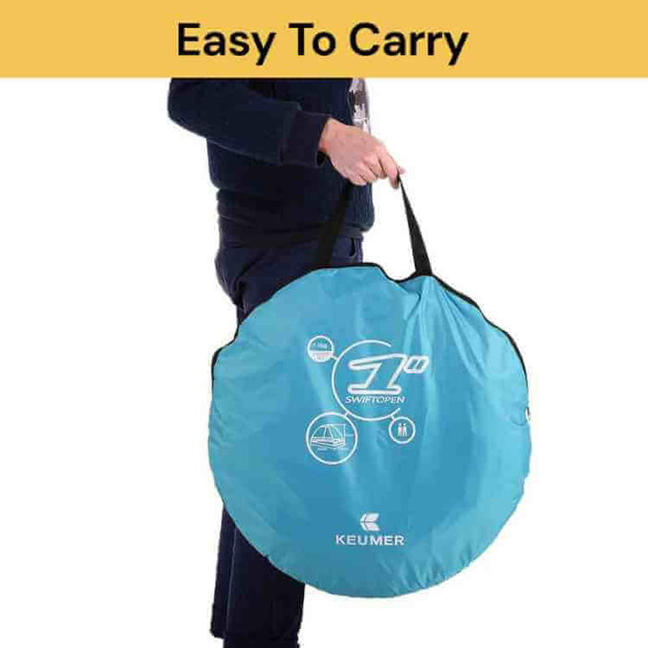 Lisslune | 4-Person Beach Pop-Up Tent for Family Camping, Outdoor Events & Quick Setup