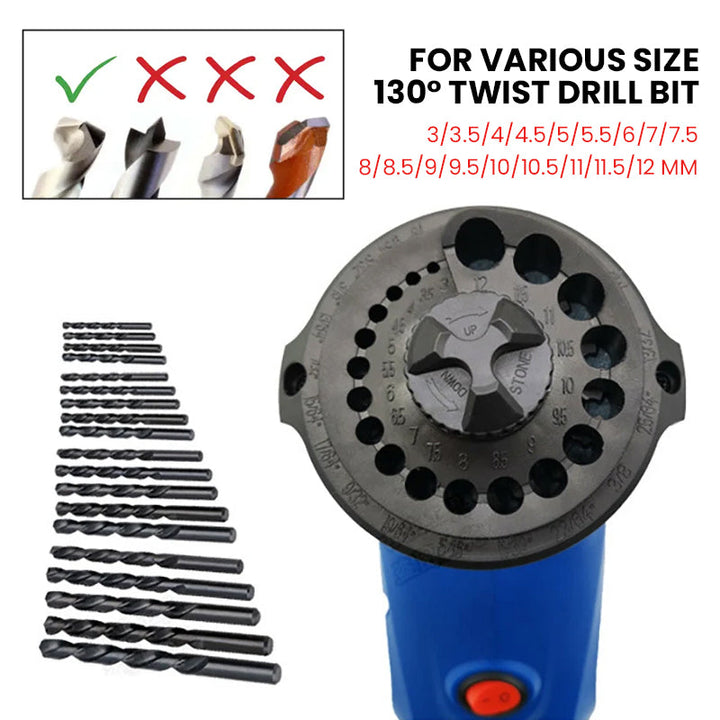 Lisslune | Power Drill Bit Sharpener for Twist Bits
