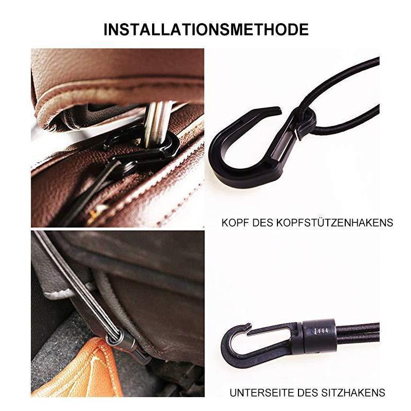 Lisslune | Car Seat Storage Net Hook Organizer