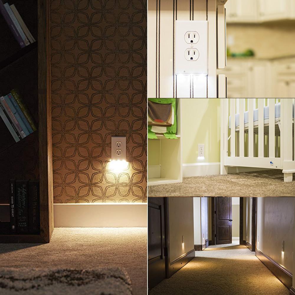Lisslune | Outlet wall panel with LED night lights