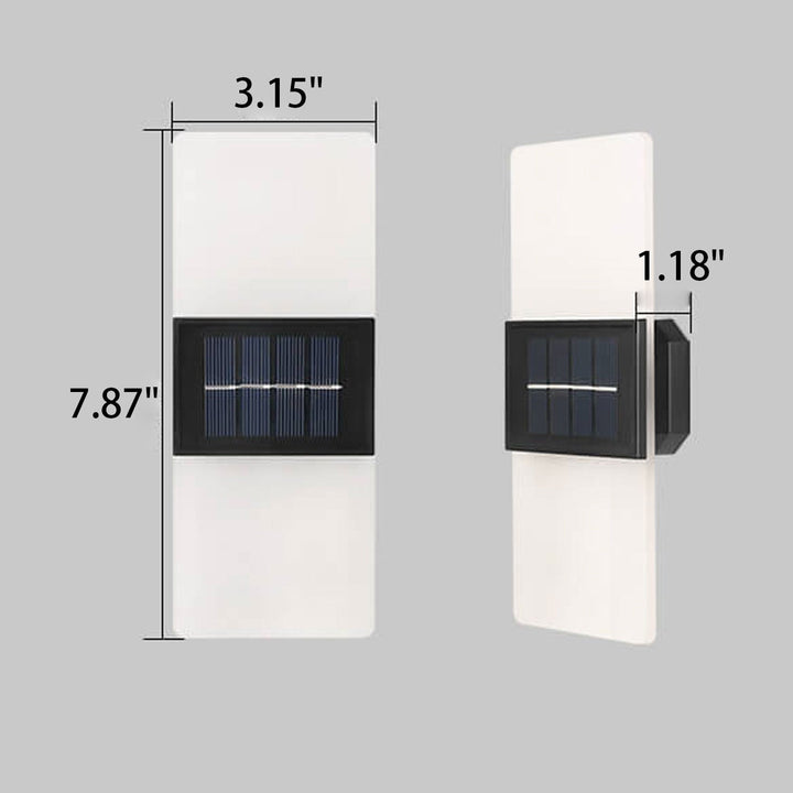Lisslune | LumaZen Solar LED Wall Lamp | Weatherproof | Solar Powered Outdoor Lighting | Garden & Patio Decor
