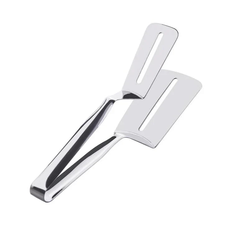 Lisslune | Double-sided stainless steel turner with non-slip handle – Ideal for grilling and frying