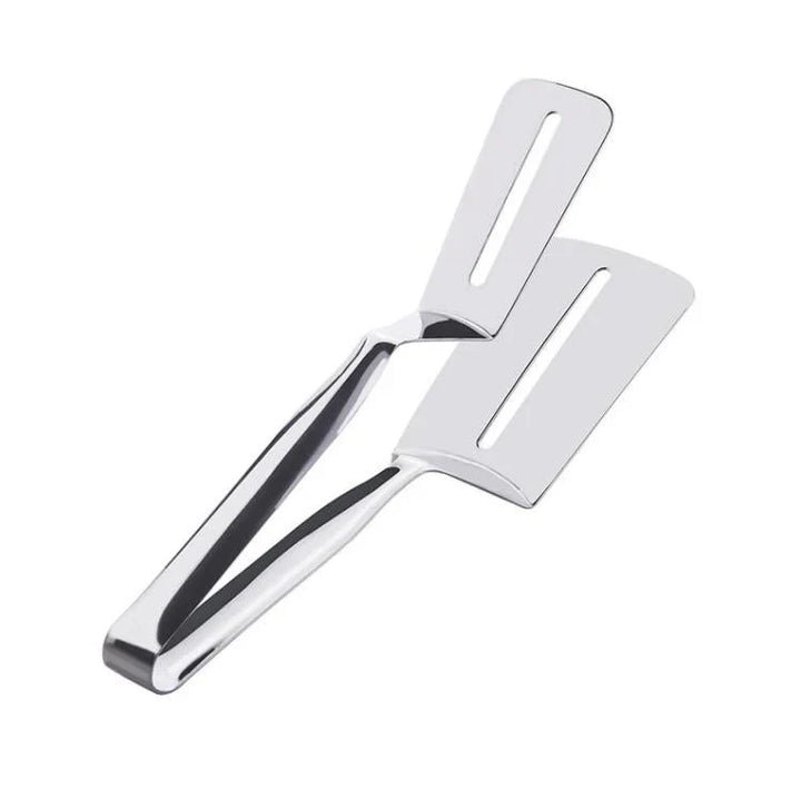 Lisslune | Double-sided stainless steel turner with non-slip handle – Ideal for grilling and frying