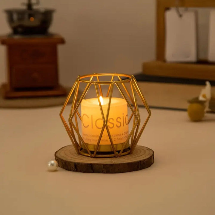 Lisslune | Wireframe Sleek Iron Candle Holder