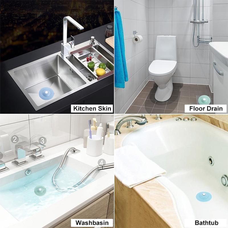 Lisslune | Bathtub stopper and hair sieve, 3 pieces