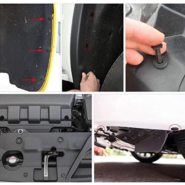 Lisslune | Universal Car Plastic Fender Fastening Clips (150 Pieces)