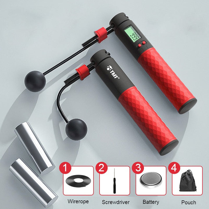 Lisslune | 2-in-1 Weighted Smart Digital Jump Rope with Dual-rope Configuration, for Easy Full-body Workout