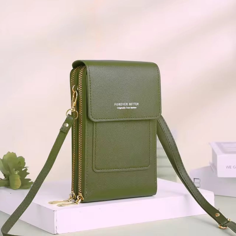 Lisslune | Leather Crossbody Phone Bag | Over-the-Shoulder Phone Bag