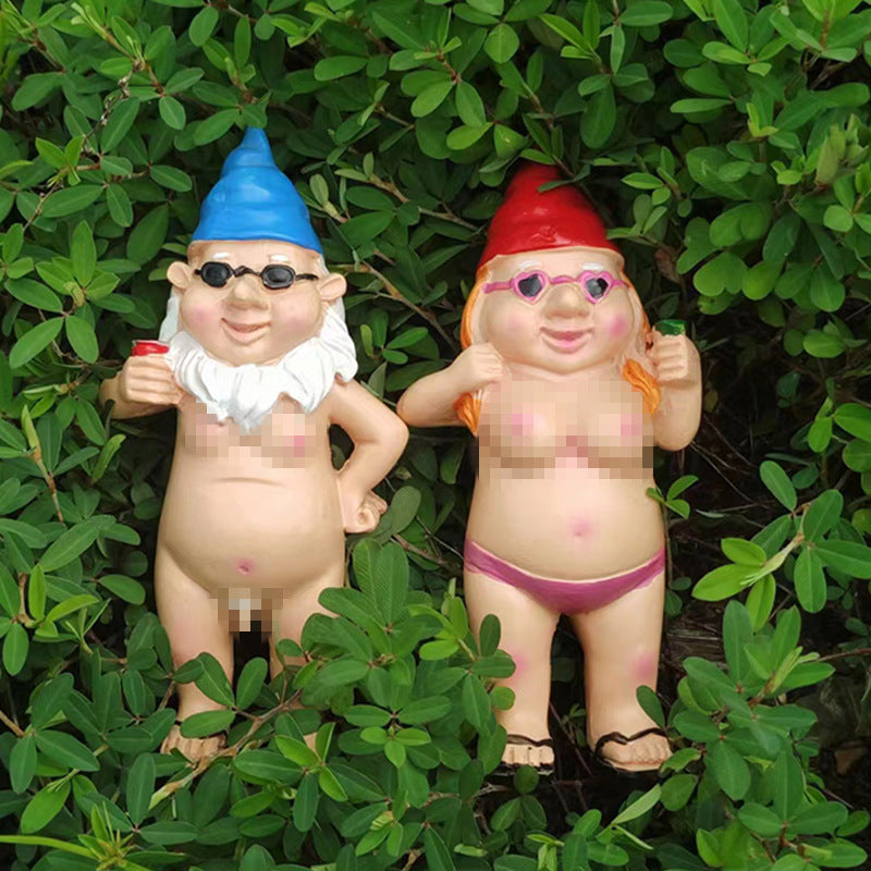 Lisslune | Cheeky Garden Gnome Funny Statue