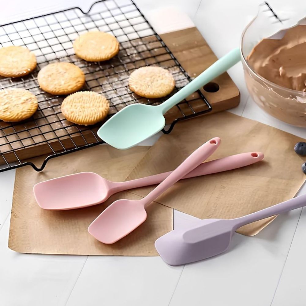 Lisslune | Flexible Silicone Spatula Set | 6 Pcs Set