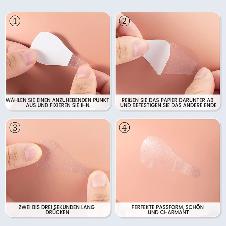 Lisslune | Waterproof and invisible facelift stickers, 120 pieces