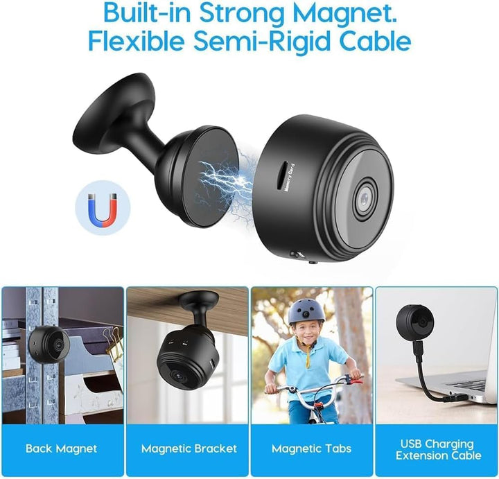 Lisslune | Eyecam Mini Spy Camera – Compact Wi-Fi Home Security Camera for Indoor Surveillance
