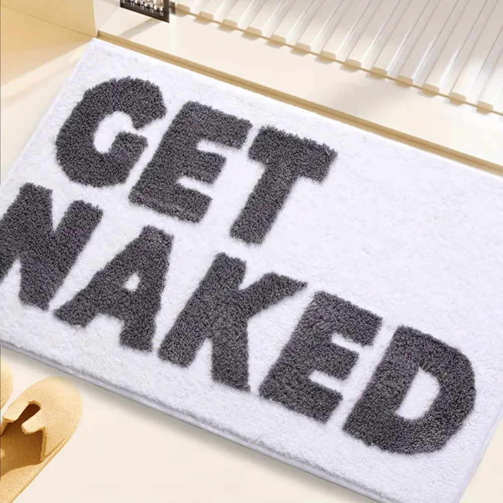 Lisslune | "Get Naked" Funny Bathroom Mat