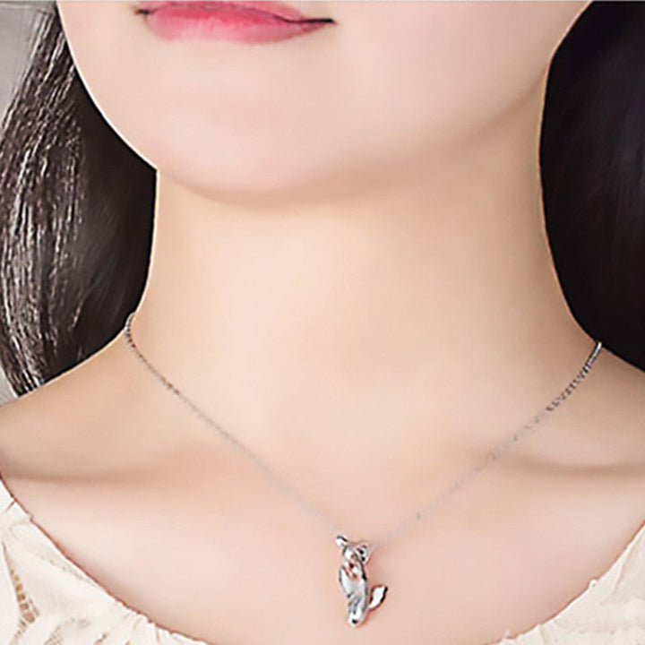 Lisslune | Whale Silver Couple Clavicle Chain