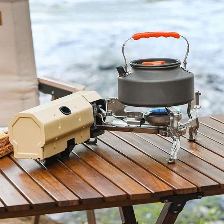 Lisslune | Camping Gas Burner | Windproof, Fuel-Efficient & Compact for Outdoor Cooking Adventures